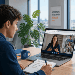 job étudiant en ligne espace coworking étudiant ordinateur