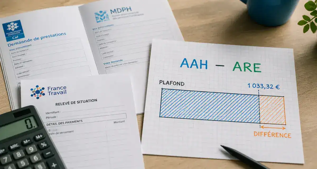 AAH et chomage : calcul du plafond et démarches CAF/France Travail