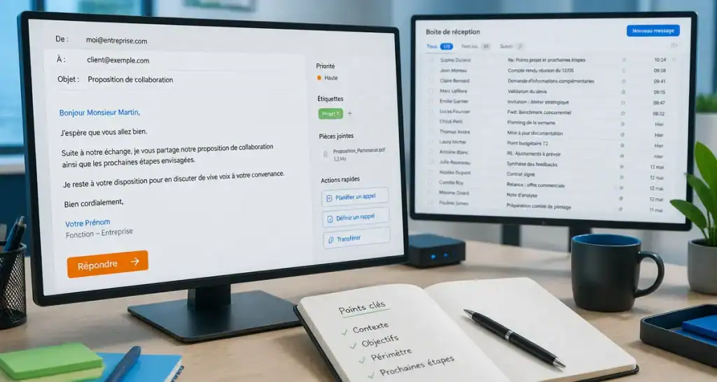 Exemple de mail professionnel : modèles pour réponses rapides