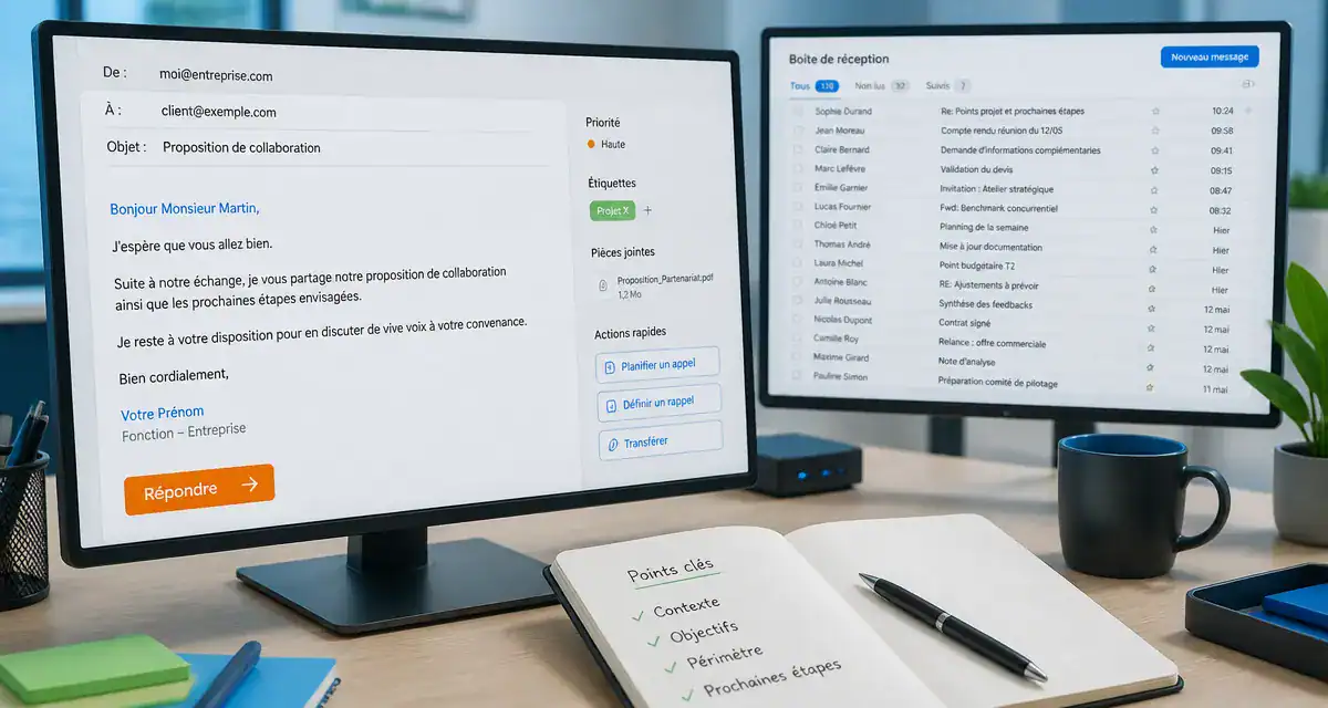Exemple de mail professionnel : modèles pour réponses rapides