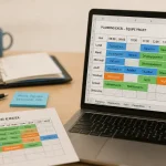 Faire un planning Excel : grille Excel sur bureau