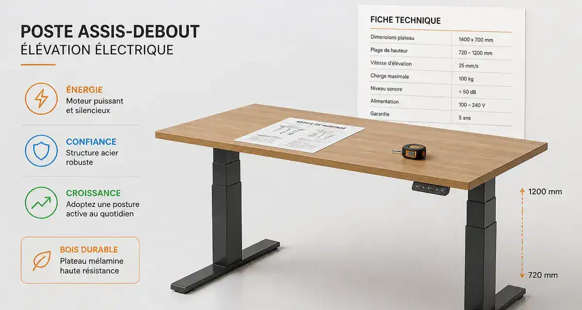 flexispot avis : moteur fiable, stabilité et garanties