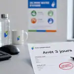 Gastro et arret de travail : arrêt 3 jours et hygiène au bureau