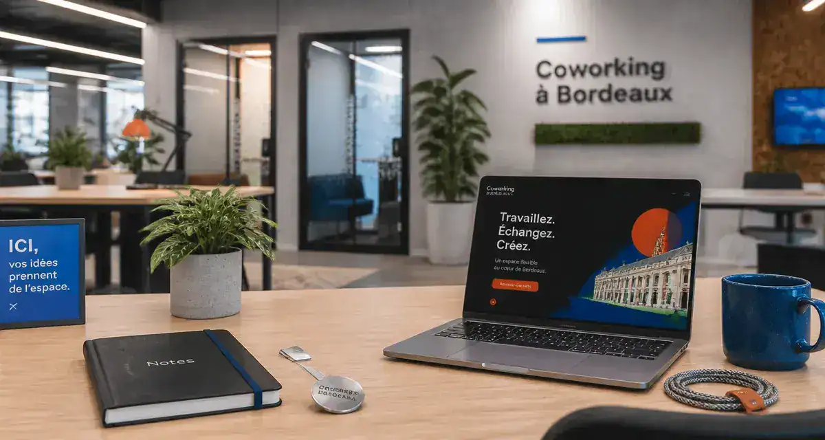 Meilleurs espaces de coworking à Bordeaux : open space loft, bureau et ordinateur