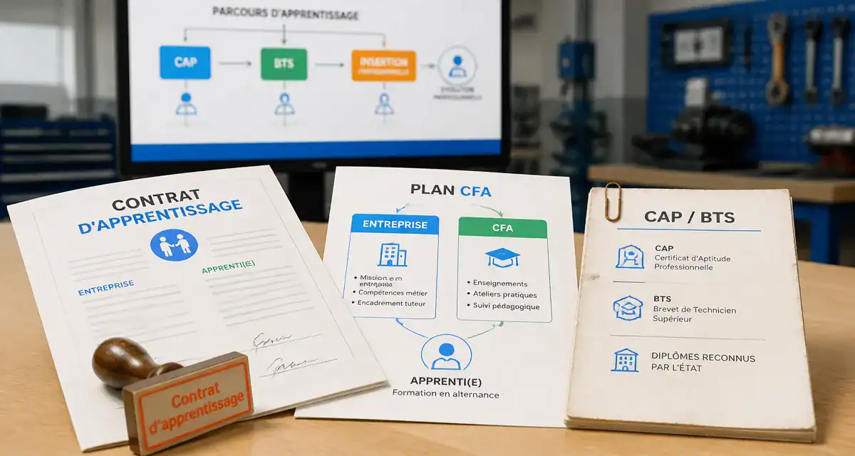Métier apprentissage : CAP en alternance, contrat d’apprentissage et étapes