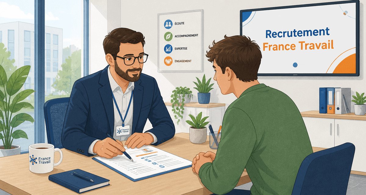 pôle emploi recrutement conseiller entretien bureau
