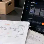 portfolio ux ui design france : bureau design, wireframes et A/B tests