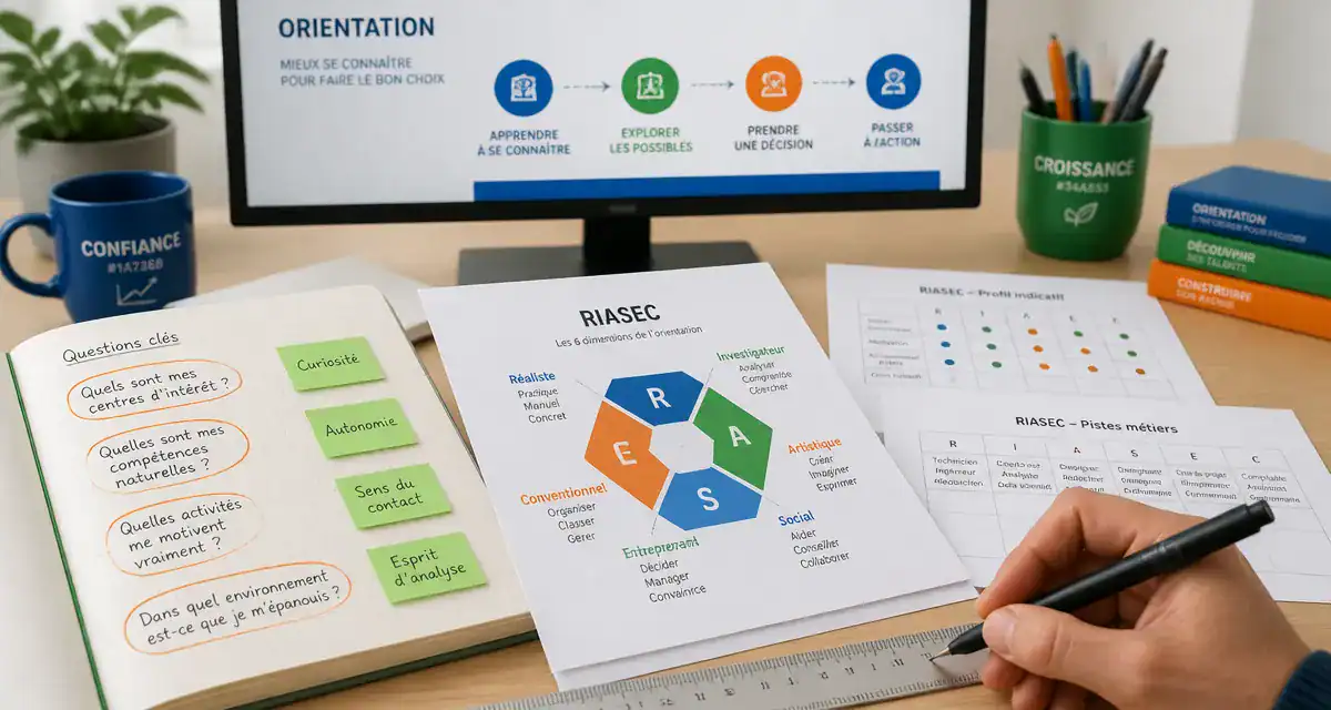 Quel metier est fait pour moi : tableau RIASEC et orientation professionnelle