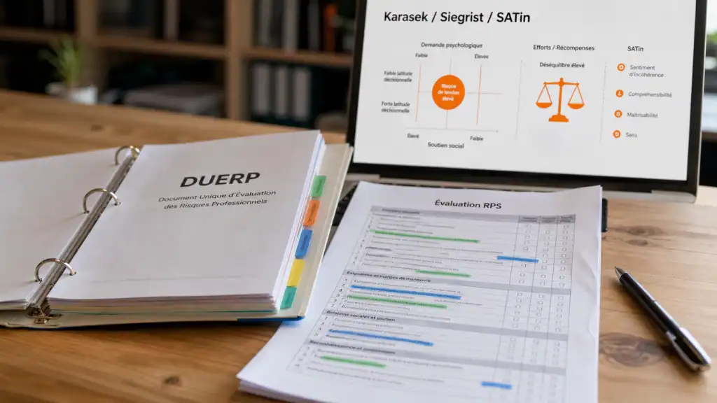 Questionnaire rps Karasek Siegrist SATin, évaluation RPS au travail