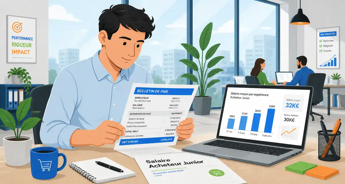 salaire acheteur junior fiche paie