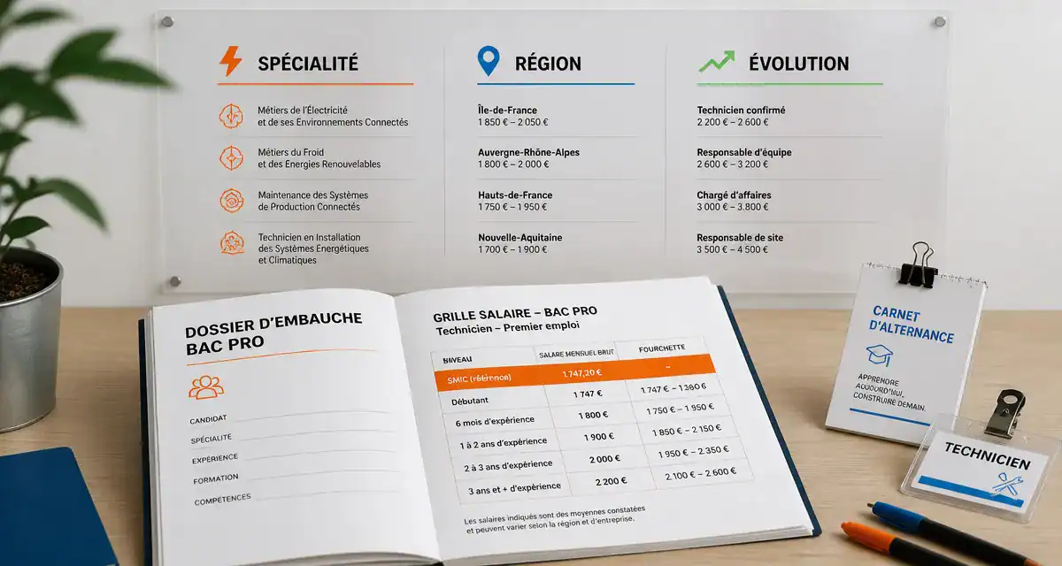 Salaire d un bac pro : filières et rémunération