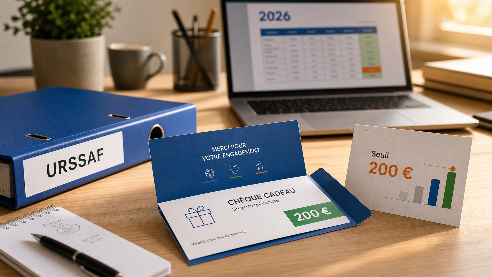 Carte cadeaux salariés 200 € : plafond 2026, éviter les charges