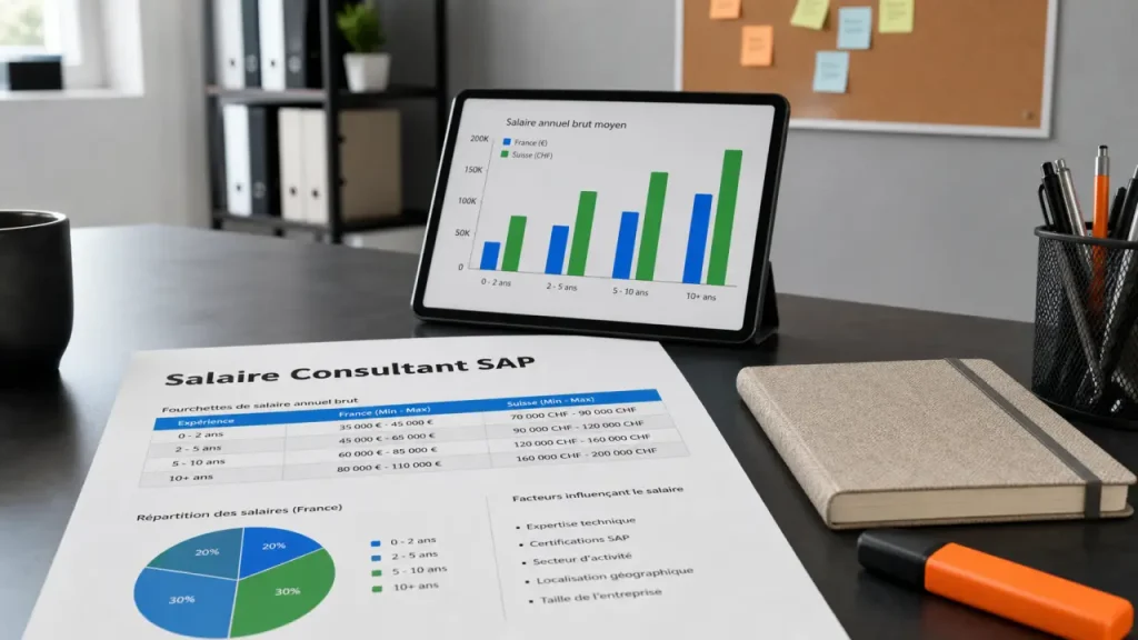 Consultant SAP salaire 35 000 à 80 000 €