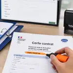 Contrat d'apprentissage pdf Cerfa 10103*10 sur bureau