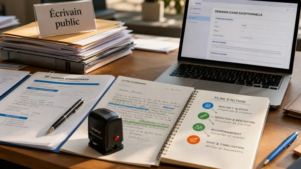 Devenir écrivain public : bureau, documents et premiers clients