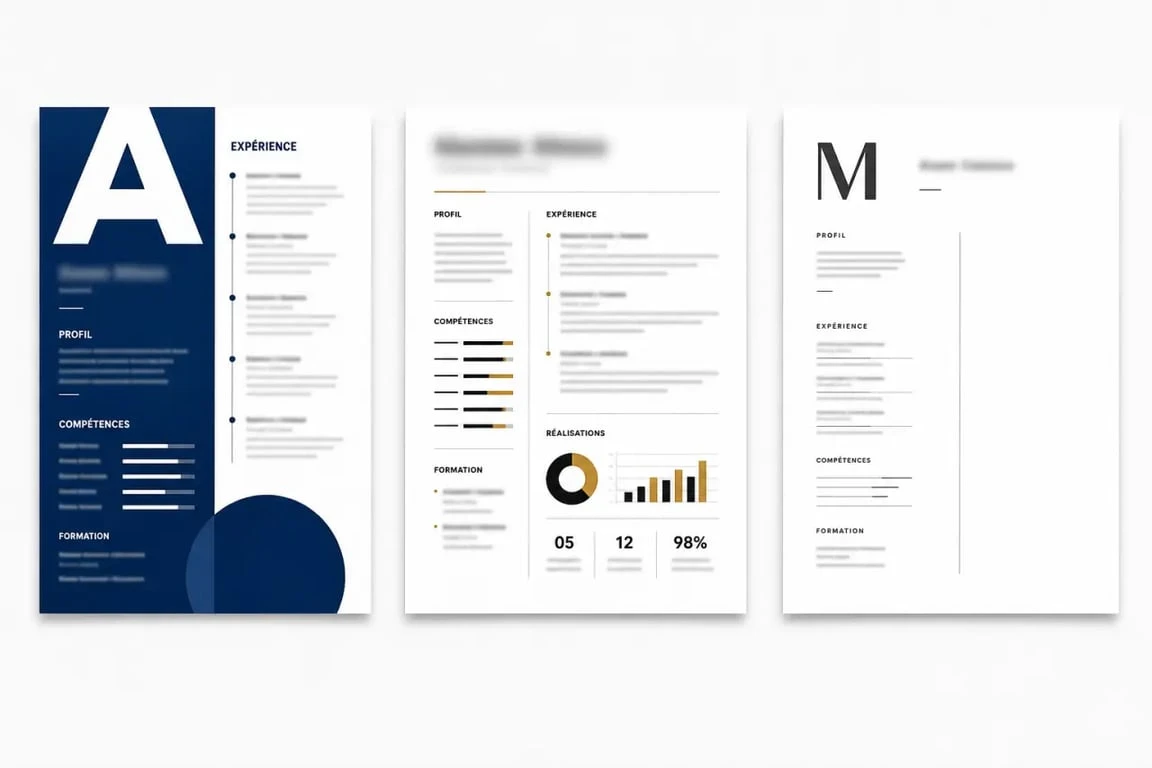 Exemple de cv original avec trois modèles de mise en page inspirants