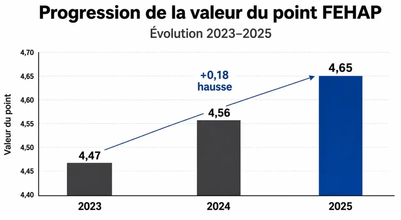 Évolution de la valeur du point FEHAP 2025 et augmentation des salaires CCN51