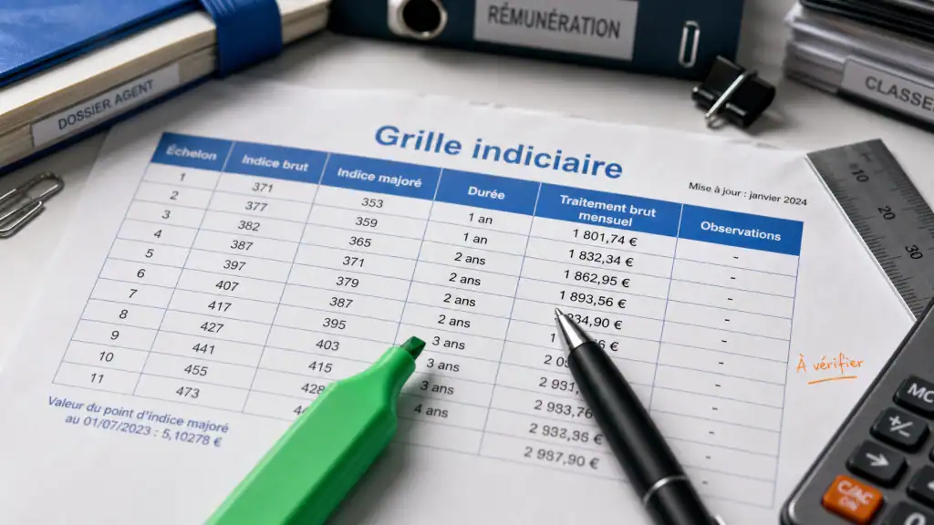 Grille auxiliaire de puériculture : échelons, classes et primes