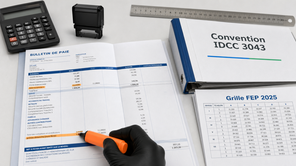 grille salaire fep 2025 : taux horaires et primes