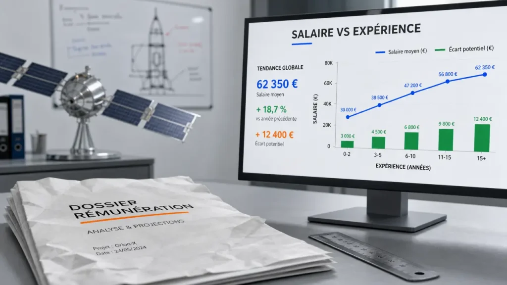 Ingénieur aérospatial salaire 3 750 € à 4 063 € selon l’expérience