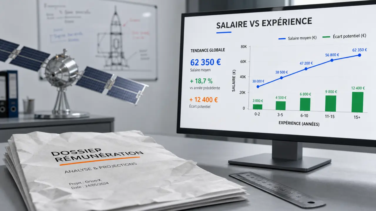 Ingénieur aérospatial salaire 3 750 € à 4 063 € selon l’expérience