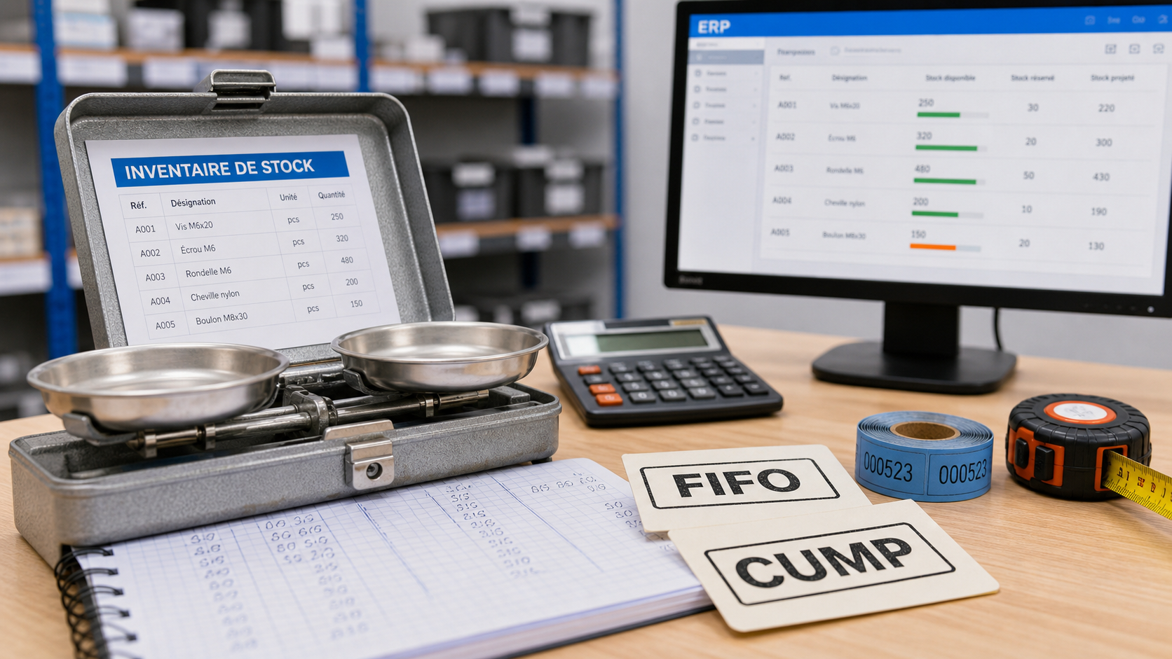 Valoriser un stock : PEPS, CUMP et erreurs qui faussent le bilan