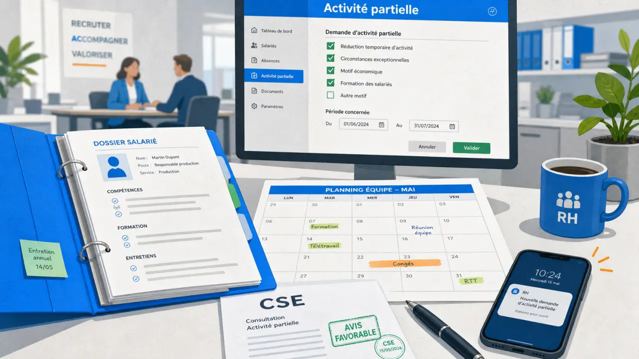Chômage partiel obligations de l'employeur : CSE et délais