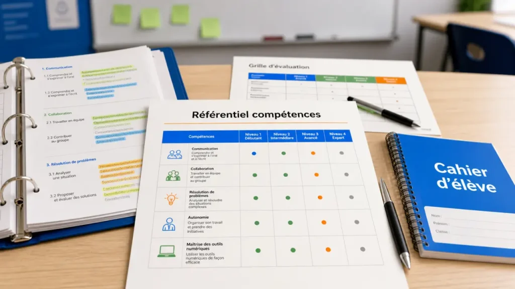 Compétences professeur selon le référentiel officiel