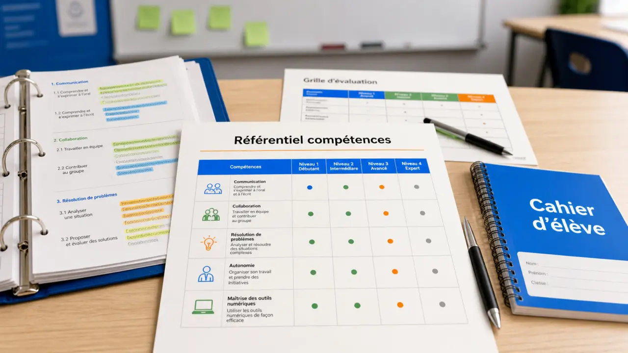 Compétences professeur selon le référentiel officiel