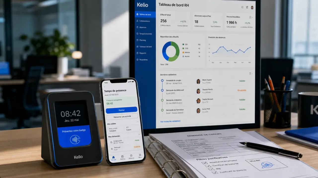 Gestion des temps de présence : planning et paie, conformité RH