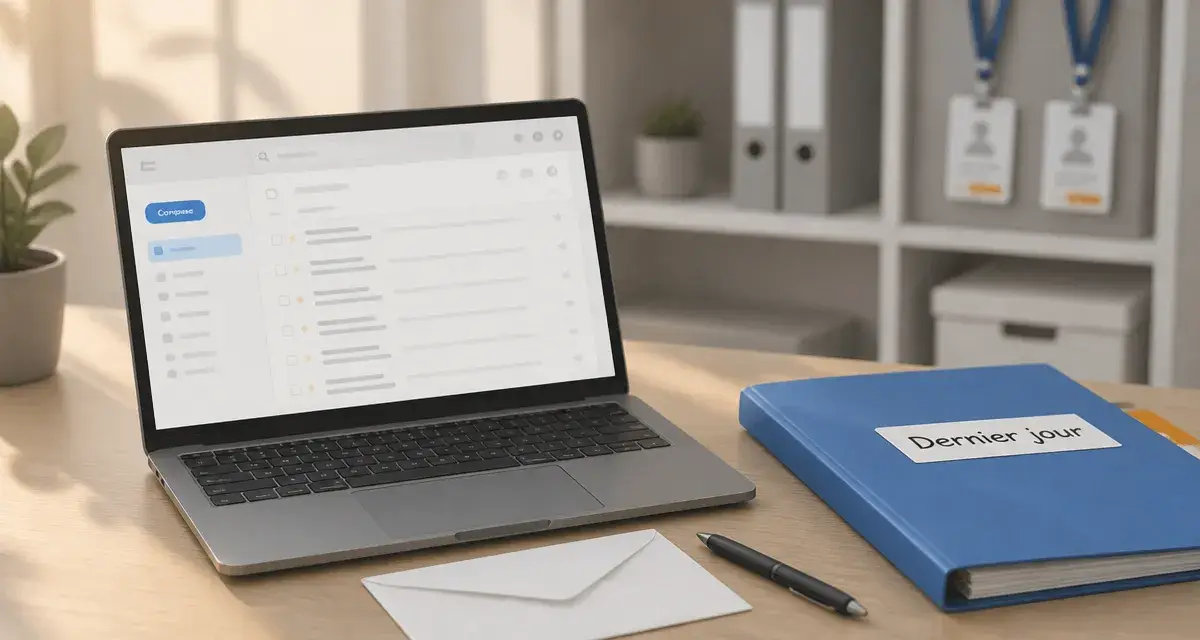 Mail depart entreprise : modèle et phrases à éviter