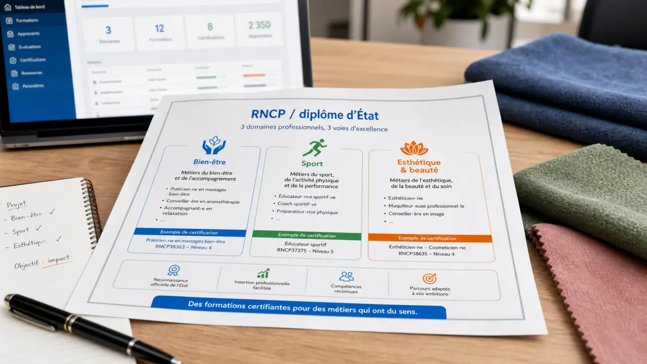 Métier bien être : RNCP ou diplôme d’État, guide pour éviter les faux départs