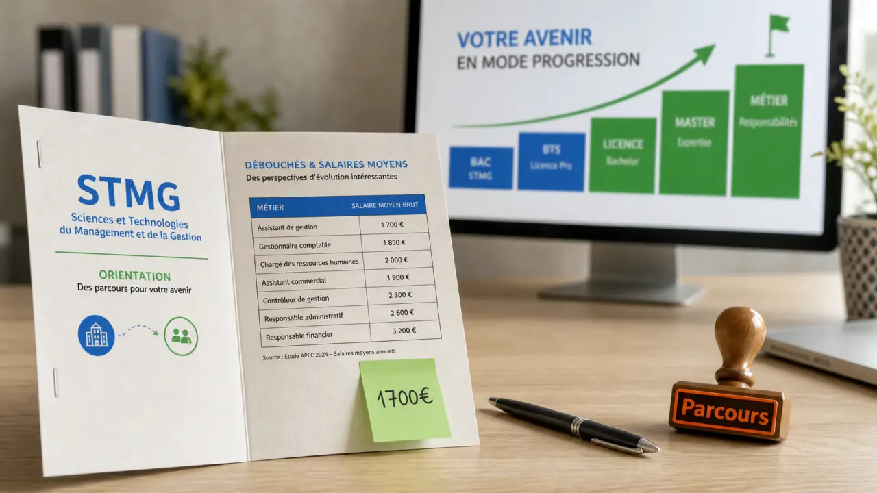 stmg métier salaire : repères BTS et BUT après le bac STMG