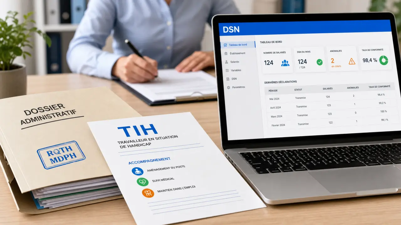 Travailleur indépendant handicapé urssaf : RQTH, DSN et OETH, TIH