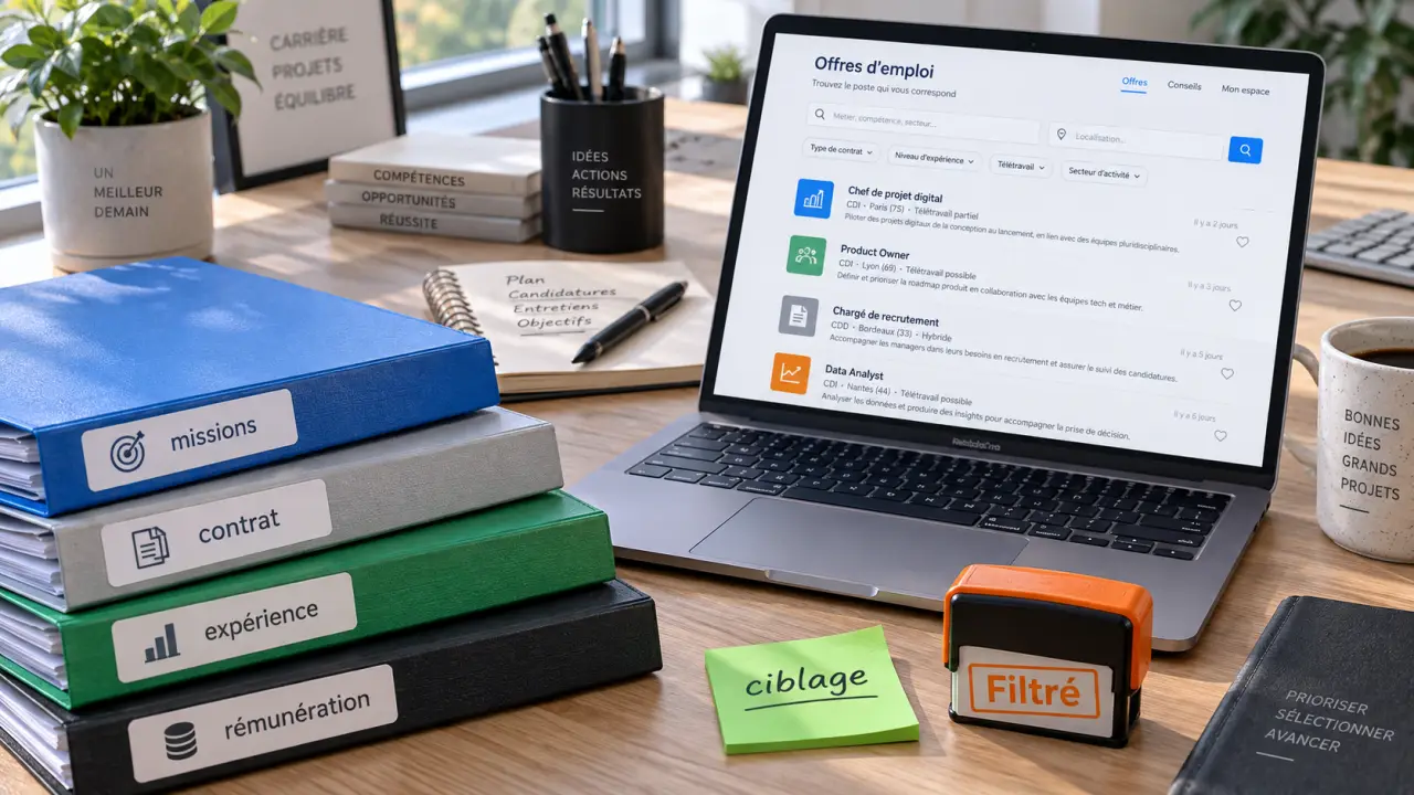 Emploi communication : filtres pour cibler les offres